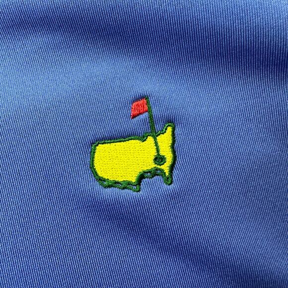 Masters Tech 1/2 Zip Pullover Mens Medium Blue Purple Performance Golf Casual - Picture 6 of 9